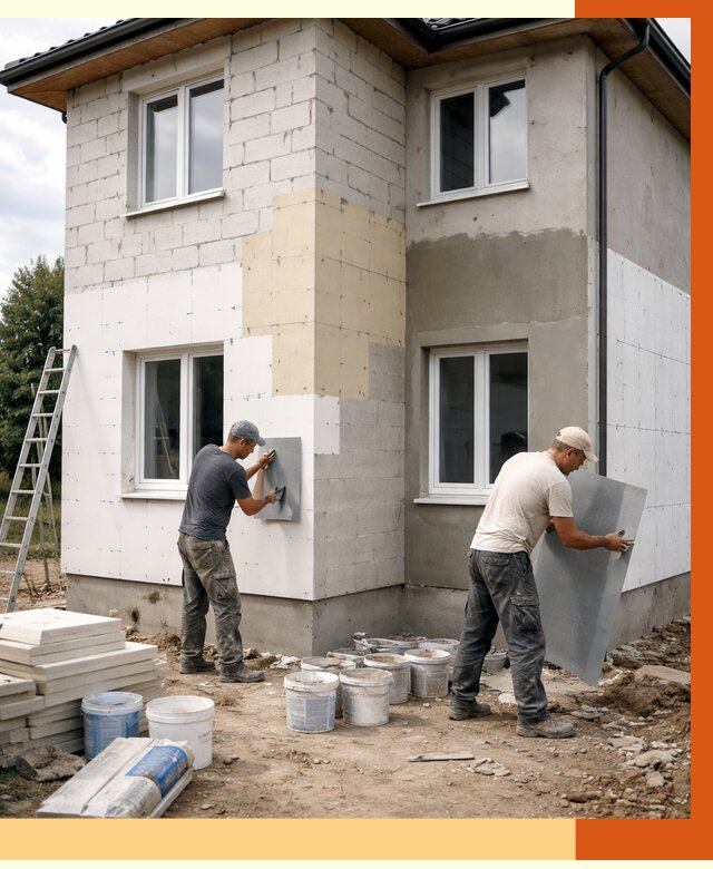 Утепление дома из газобетона в Набережных Челнах от 4266 руб./м² — заказать у ТепломастерНбр